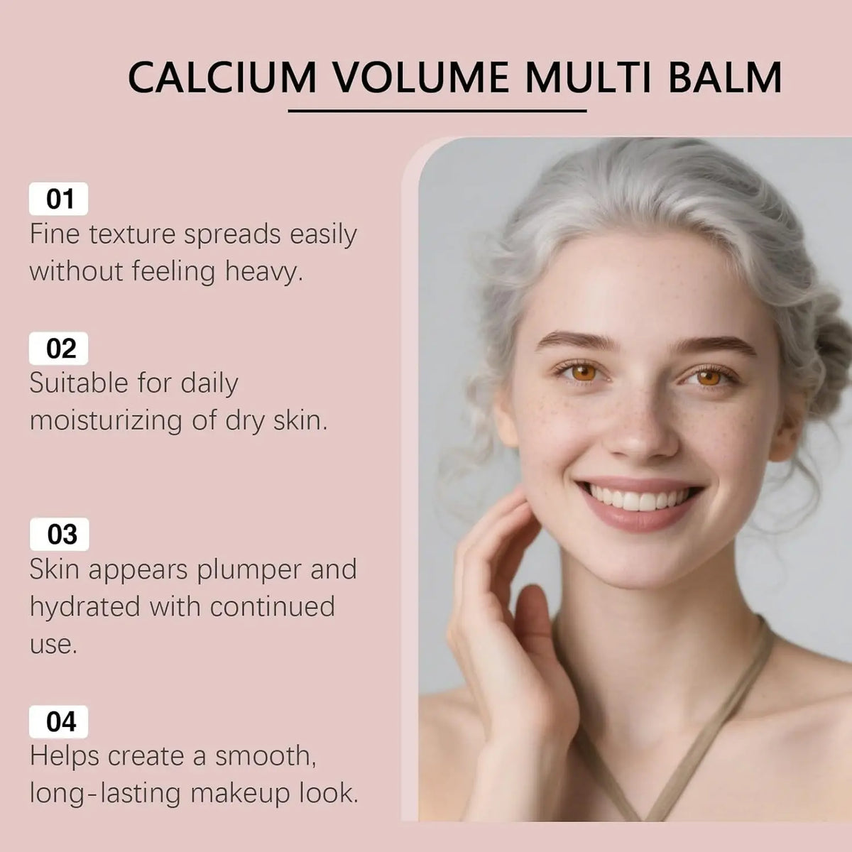 Calcium Volume Multi Balm - Hydrating Facial Skincare Stick with Collagen, for Eyes, Face & Neck (1)